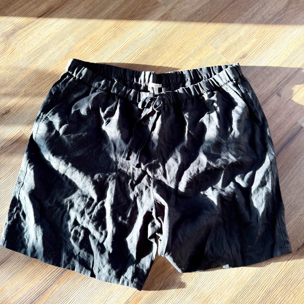 NWT Eileen Fisher Women's Black Shorts Size 3X